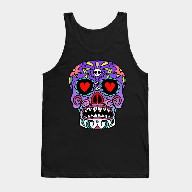 Sugar skull Tank Top by fakeface